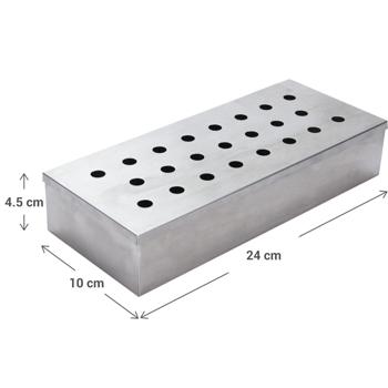 Preview: set of 2 stainless steel smoking boxes