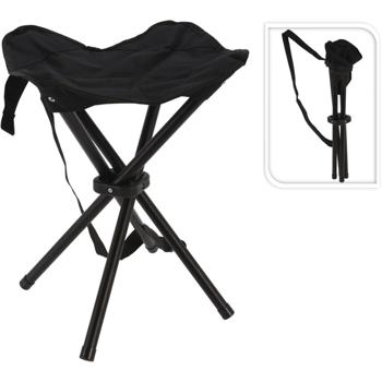 Preview: set of 2 folding camping stools with carry bag, 40 cm seat height - sturdy mini folding chair, load capacity up to 110 kg 