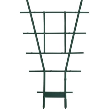 Preview: set of 2 fan trellis planters, green, 49 x 29 cm