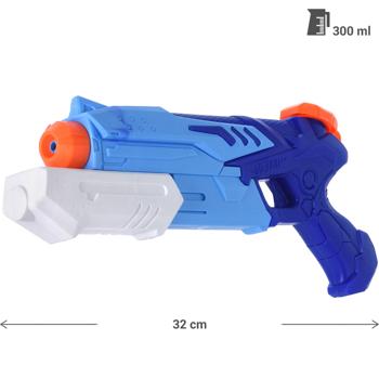 Preview: set of 2 powerful water pistols with 300 ml water tank - powerful outdoor toy for children & adults - action, fun & cooling
