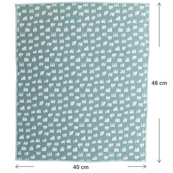 Preview: Saugstarke Mikrofaser-Abtropfmatte, grün, 40 x 48 cm, schnell trocknend & schützt Ihre Arbeitsfläche, ideal für Geschirr, Gläser & Töpfe