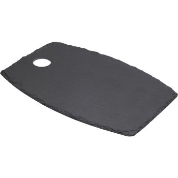 Preview: set di 4 vassoi da portata, piatto in ardesia, 34 x 23 x 0,5 cm