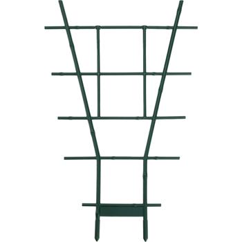 Preview: set of 6 sturdy fan trellis planters, green, 38 x 24 cm, weatherproof, decorative & stable for climbing plants, garden & balcony, durable