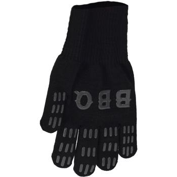 Preview: 1 Paar Grillhandschuhe, silikonbeschichtet, schwarz