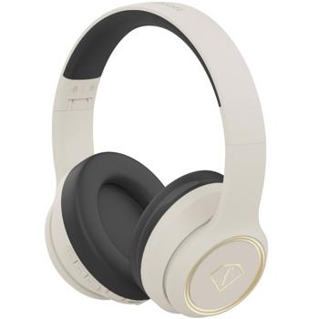 Preview: Casque Audio Bluetooth 5.3 ANC Crème - Réduction Active du Bruit - Haut-parleur 40mm - 30h Autonomie - Pliable & Confortable