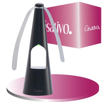 Preview: tergicristallo a 2 ali con illuminazione a LED, batteria e USB: repellente per mosche delicato ed efficace per la tavola e in viaggio, flessibile quando si mangia e all‘aperto