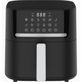 Preview: Premium hot air fryer with 11 cooking programs, 6.5 l, 1600 watts - Air Fryer with LED touch panel, matt black, high-quality non-stick coating