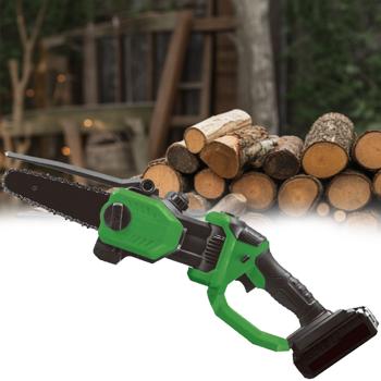 Kompakte Akku-Kettensäge, 6 Zoll, inkl. Akku - Einhand-Bedienung, Ersatzkette inklusive. Kraftvolle Kettensäge für vielseitige Outdoor-Arbeiten