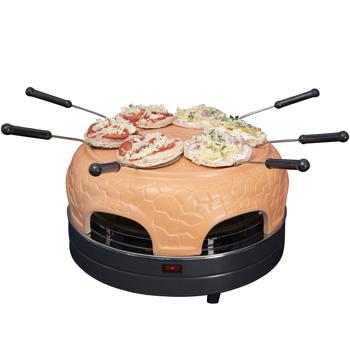 Preview: Forno per pizza con cupola in ceramica per 6 persone, 1000 watt Preview: Forno per pizza con cupola in ceramica per 6 persone, 1000 watt