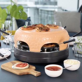 Preview: Forno per pizza con cupola in ceramica per 6 persone, 1000 watt Preview: Forno per pizza con cupola in ceramica per 6 persone, 1000 watt