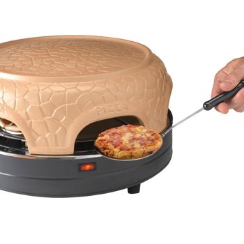 Preview: Forno per pizza con cupola in ceramica per 6 persone, 1000 watt Preview: Forno per pizza con cupola in ceramica per 6 persone, 1000 watt
