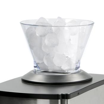 Preview: Elektrischer Eis-Crusher, Edelstahl, 80W, 1kg/Min: Leistungsstarker Eiszerkleinerer für perfekte Cocktails & Desserts, kraftvoll & effizient