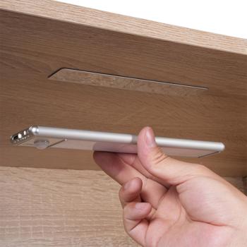 Preview: set of 2 flat rechargeable LED light strip, 20.5cm with motion sensor: wireless, bright & energy-saving - perfect for wardrobe, hallway & kitchen