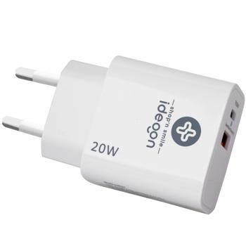 Preview: USB charger, white, 2 ports, 1x USB-C and USB-A, 20 W, Power Delivery 3.0 for fast charging of iPhone, Samsung, Huawei, Xiaomi Preview: USB charger, white, 2 ports, 1x USB-C and USB-A, 20 W, Power Delivery 3.0 for fast charging of iPhone, Samsung, Huawei, Xiaomi