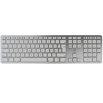 Preview: Hochwertige Funk-Tastatur - CH Edition Aluminium: Kabellose Bluetooth Schweiz QWERTZ-Tastatur – kompatibel zu Mac, Macbook, iPad, Notebook & Desktop PC