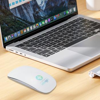 Preview: Souris Bluetooth sans fil ultra-mince, précise et élégante – rechargeable – compatible Mac, MacBook, iPad, PC portables, PC de bureau