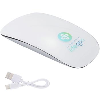 Preview: Ultraschlanke Bluetooth Maus mit Akku – Kabellose, wiederaufladbare PC Maus (USB-C) – Stylische Computermaus für PC, Mac, iPad, Notebook