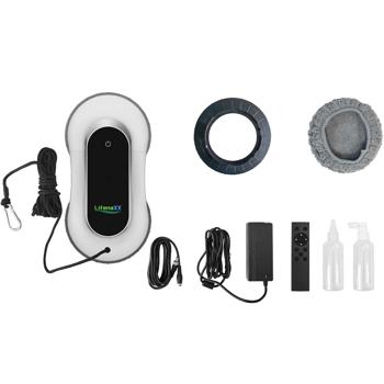 Preview: Efficiente robot puliscivetri con funzione spray: pulisce le finestre automaticamente e senza striature, comodo da usare tramite telecomando, il vostro aiutante per finestre pulite