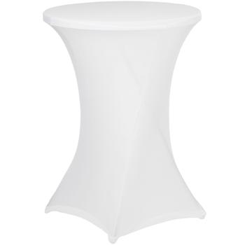 Preview: set di 4 copritavolo da bar bianchi: Ø 90 cm, altezza fino a 115 cm, senza pieghe - Elegante copertura elastica per tavoli da bar - Look elegante per feste, matrimoni ed eventi Preview: set di 4 copritavolo da bar bianchi: Ø 90 cm, altezza fino a 115 cm, senza pieghe - Elegante copertura elastica per tavoli da bar - Look elegante per feste, matrimoni ed eventi