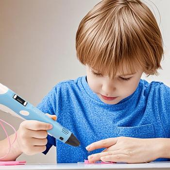 Preview: penna per stampante 3D USB incl. 20 filamenti PLA colorati: disegno creativo 3D a mano libera, perfetto per bambini e adulti - inizia la tua opera d‘arte