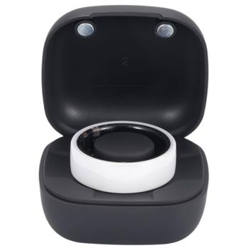 Preview: Anello intelligente, bianco, in ceramica, incl. scatola di ricarica, misura 60: il vostro fitness & sleep tracker - Elegante e un compagno intelligente per una vita attiva