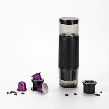 Preview: Tragbare Espressomaschine für Kapsel & Pulver, 15 bar, schwarz: Perfekter Espresso unterwegs, kompakt & einfach zu bedienen, für Reisen, Camping &Büro Preview: Tragbare Espressomaschine für Kapsel & Pulver, 15 bar, schwarz: Perfekter Espresso unterwegs, kompakt & einfach zu bedienen, für Reisen, Camping &Büro