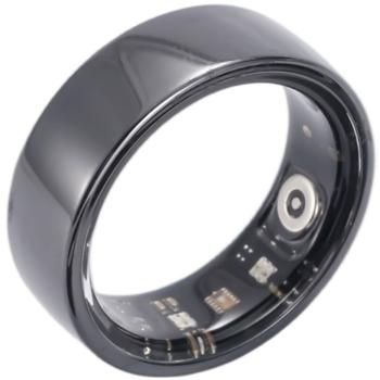 Preview: Anello intelligente, nero, in ceramica, incl. scatola di ricarica, misura 65: il vostro fitness & sleep tracker - Elegante e un compagno intelligente per una vita attiva