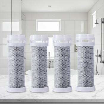 Ersatz-Wasserfilter für 3-in-1-Duschkopf, 4er-Set - Premium Filter zur Reduktion von Chlor, Fluorid & Bakterien - Für weicheres Wasser, Haut & Haar