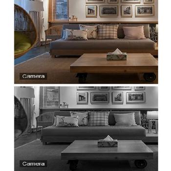 Preview: Caméra de surveillance double intérieur Full HD - Vision nocturne IR - Wi-Fi 2.4/5.8 GHz - Audio bidirectionnel - Stockage 128 Go MicroSD - App iOS/Android