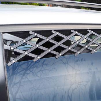 Preview: Frischluftgitter für Autofenster, schwarz: Optimale Luftzirkulation: - für frische Luft bei verschlossenem PKW