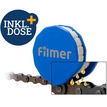 Preview: Praktische Velo Kettenöler Rolle mit Kettenöl, 100 ml, einfache & saubere Schmierung der Fahrradkette