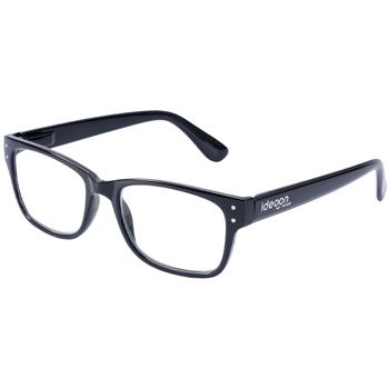 Preview: Modische Lesebrille mit Brillenetui, +2,5 dpt, schwarz: Klassische Sehhilfe für Damen & Herren, elegant, komfortabel & robust