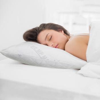 Preview: Pillow with hemp cover made of memory foam, with removable cover, OEKO-TEX Standard 100, suitable for allergy sufferers, breathable