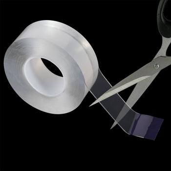 Preview: Double-sided nano adhesive tape, transparent (5m x 10mm): Strong 110g/cm² holding force
