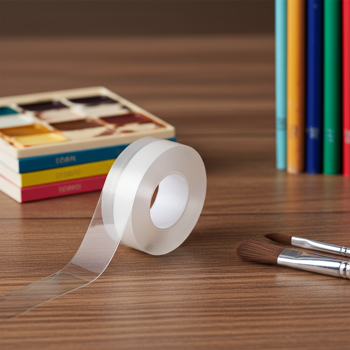 Preview: Double-sided nano adhesive tape, transparent (5m x 30mm): Strong 110g/cm² holding force, reusable, removable without a trace