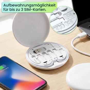 Preview: Multi-Ladekabel-Set: USB-Ladeadapter, universell & schnell – Ein praktisches Reise-Ladegerät für alle Smartphones & Tablets, Universal-Ladekit