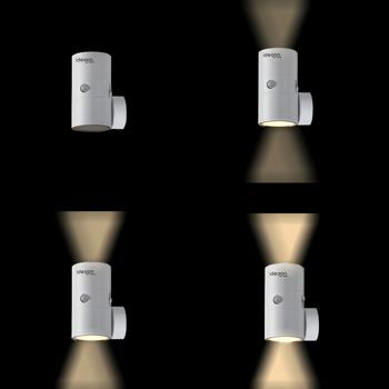 Preview: Steckdosen-Nachtlicht dimmbar mit PIR- & Dämmerungssensor – Intelligente Steckdosenlampe mit Bewegungsmelder, 10 LEDs für Flur & Schlafzimmer