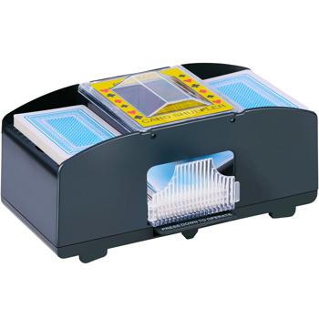 Preview: Mélangeur de cartes électrique - mélange rapide aléatoire - idéal poker rami canasta uno - alimenté par piles 4x AA - noir - pour soirées jeux et voyages Preview: Mélangeur de cartes électrique - mélange rapide aléatoire - idéal poker rami canasta uno - alimenté par piles 4x AA - noir - pour soirées jeux et voyages