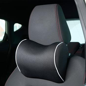 Preview: Komfortables Auto-Nackenstützkissen aus Memory Schaum (Schwarz): Angenehme Nackenstütze für entspannten Schlaf 