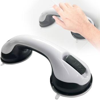 Preview: Grab rail with suction cups for bathroom & WC: drill-free, flexible & safe - your mobile fall protection & grab rail in the bathroom