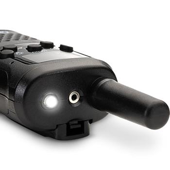 Preview: set of 2 PMR radios with VOX & flashlight, 10km range