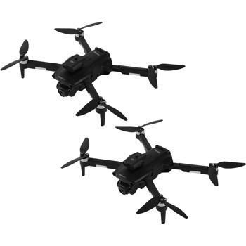 Set of 2 foldable RC Wi-Fi quadrocopters with HD camera & obstacle detection