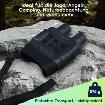 Preview: Binokulares Nachtsichtgerät mit 4k-Videokamera, bis 700m IR-Sichtweite