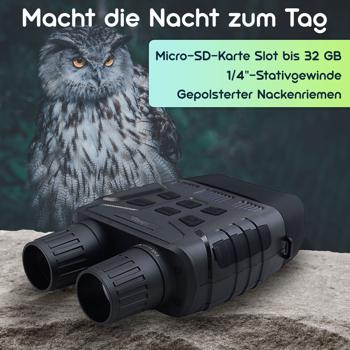 Preview: Binokulares Nachtsichtgerät mit 4k-Videokamera, bis 700m IR-Sichtweite