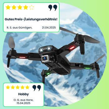 Preview: GPS-Drohne mit 4K-UHD-Kamera, faltbar, WiFi, Follow-Me, App