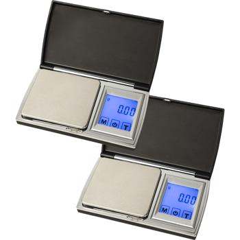 2er-Set Präzise Digitale Taschen-Feinwaage mit Touch-Display, 500g/0.01g, genaues Wiegen von Schmuck, Gold Gewürzen & mehr