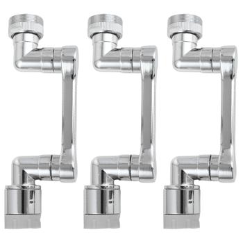 set of 3 1080° rotatable water attachment for bathroom and kitchen