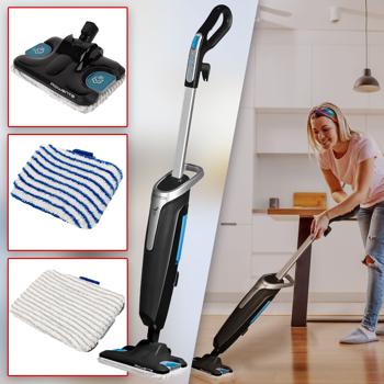 Pulitore a vapore, 1200 W, serbatoio dell‘acqua da 0,6 l, mop a vapore