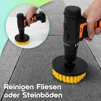 Preview: 4er Reinigungsbürsten-Set für Akkuschrauber & Bohrmaschine