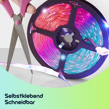 Preview: WLAN-RGB-LED Streifen mit App- und Sound-Steuerung, 5 m